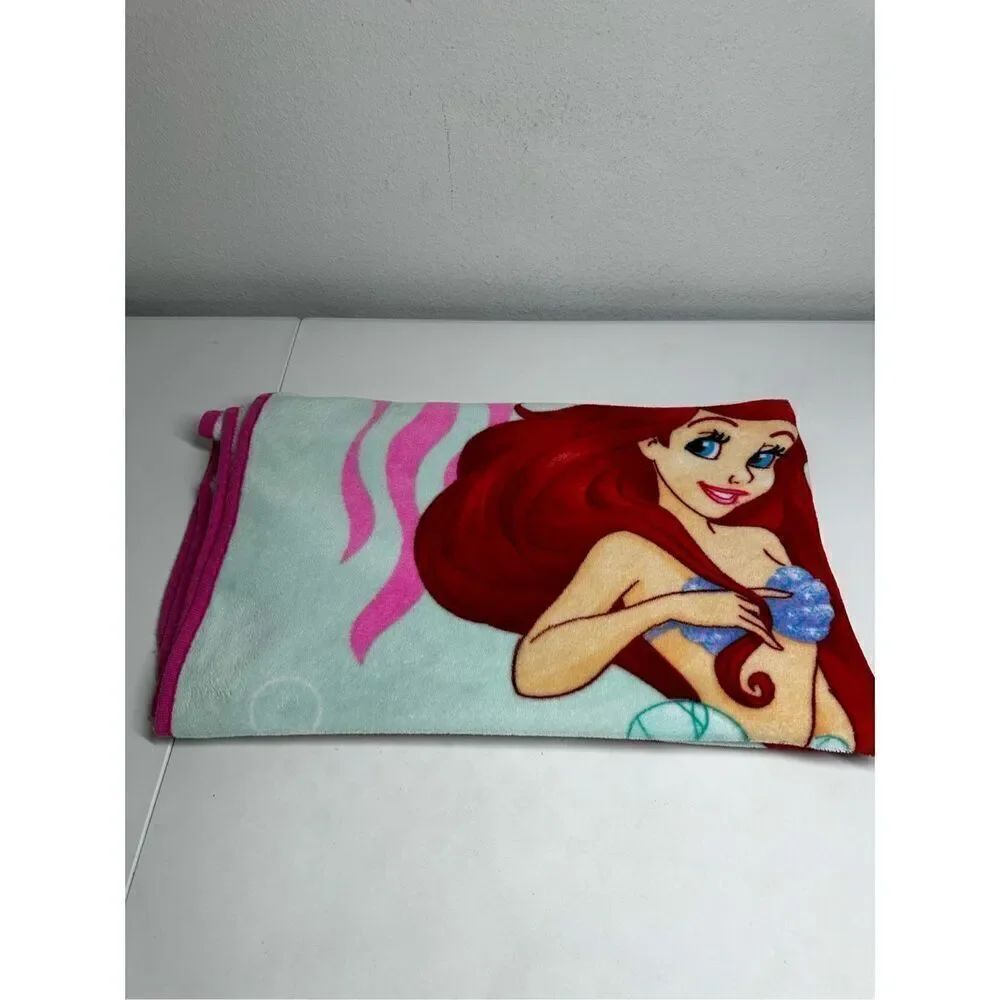 Little Mermaid Ariel  Baby Raschel Soft Blanket 44 x 55" by Disney